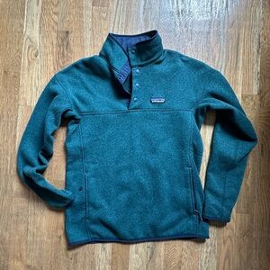 Patagonia Green Better Sweater Snap T Pullover Fleece